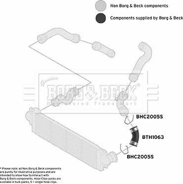 Borg & Beck BTH1063 - Flessibile aria alimentazione www.autoricambi360.it