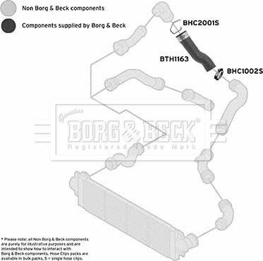 Borg & Beck BTH1163 - Flessibile aria alimentazione www.autoricambi360.it