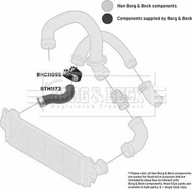 Borg & Beck BTH1173 - Flessibile aria alimentazione www.autoricambi360.it