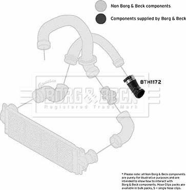 Borg & Beck BTH1172 - Flessibile aria alimentazione www.autoricambi360.it