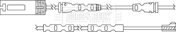 Borg & Beck BWL3059 - Contatto segnalazione, Usura past. freno / mat. d'attrito www.autoricambi360.it