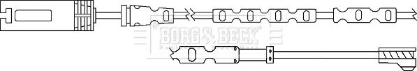 Borg & Beck BWL3057 - Contatto segnalazione, Usura past. freno / mat. d'attrito www.autoricambi360.it