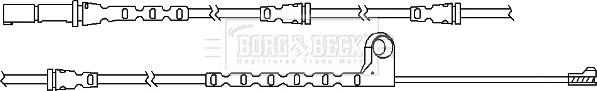 Borg & Beck BWL3066 - Contatto segnalazione, Usura past. freno / mat. d'attrito www.autoricambi360.it