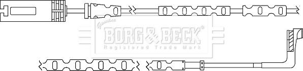 Borg & Beck BWL3060 - Contatto segnalazione, Usura past. freno / mat. d'attrito www.autoricambi360.it