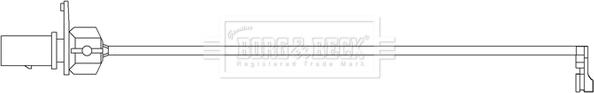 Borg & Beck BWL3062 - Contatto segnalazione, Usura past. freno / mat. d'attrito www.autoricambi360.it