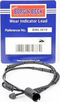 Borg & Beck BWL3019 - Contatto segnalazione, Usura past. freno / mat. d'attrito www.autoricambi360.it