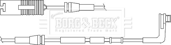Borg & Beck BWL3015 - Contatto segnalazione, Usura past. freno / mat. d'attrito www.autoricambi360.it