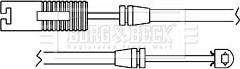 Borg & Beck BWL3085 - Contatto segnalazione, Usura past. freno / mat. d'attrito www.autoricambi360.it