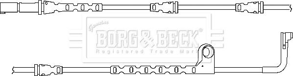 Borg & Beck BWL3034 - Contatto segnalazione, Usura past. freno / mat. d'attrito www.autoricambi360.it