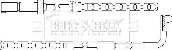 Borg & Beck BWL3035 - Contatto segnalazione, Usura past. freno / mat. d'attrito www.autoricambi360.it
