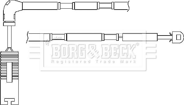Borg & Beck BWL3036 - Contatto segnalazione, Usura past. freno / mat. d'attrito www.autoricambi360.it