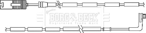 Borg & Beck BWL3037 - Contatto segnalazione, Usura past. freno / mat. d'attrito www.autoricambi360.it