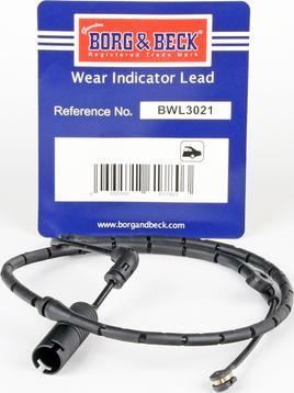 Borg & Beck BWL3021 - Contatto segnalazione, Usura past. freno / mat. d'attrito www.autoricambi360.it