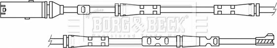 Borg & Beck BWL3189 - Contatto segnalazione, Usura past. freno / mat. d'attrito www.autoricambi360.it