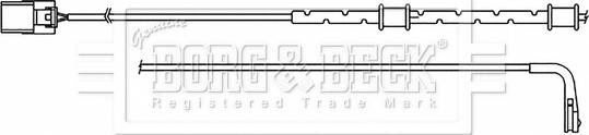 Borg & Beck BWL3181 - Contatto segnalazione, Usura past. freno / mat. d'attrito www.autoricambi360.it