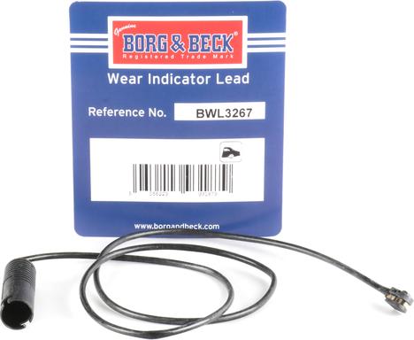 Borg & Beck BWL3267 - Contatto segnalazione, Usura past. freno / mat. d'attrito www.autoricambi360.it
