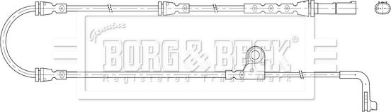 Borg & Beck BWL3206 - Contatto segnalazione, Usura past. freno / mat. d'attrito www.autoricambi360.it