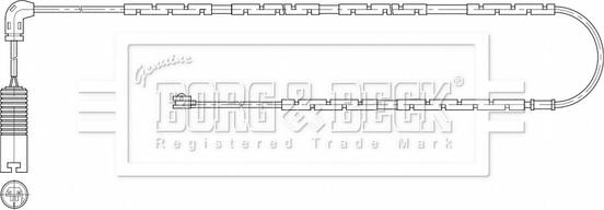 Borg & Beck BWL3208 - Contatto segnalazione, Usura past. freno / mat. d'attrito www.autoricambi360.it