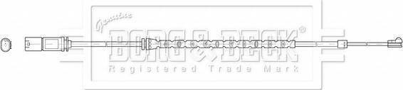 Borg & Beck BWL3212 - Contatto segnalazione, Usura past. freno / mat. d'attrito www.autoricambi360.it