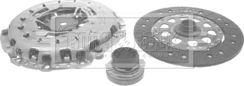 Borg & Beck HK2527 - Kit frizione www.autoricambi360.it