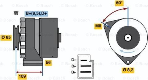 BOSCH 9 120 080 176 - Alternatore www.autoricambi360.it