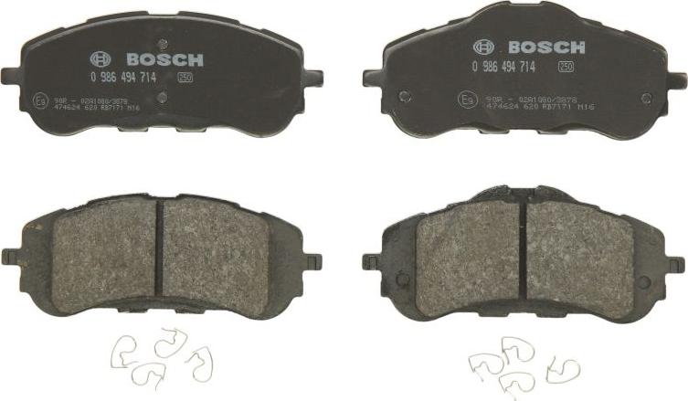 BOSCH 0 986 494 714 - Kit pastiglie freno, Freno a disco www.autoricambi360.it