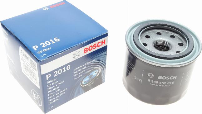 BOSCH 0 986 452 016 - Filtro olio www.autoricambi360.it