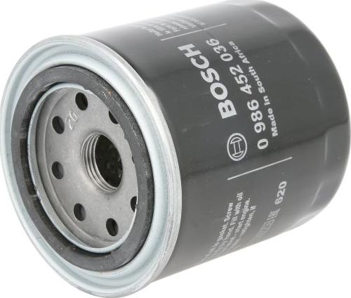 BOSCH 0 986 452 036 - Filtro olio www.autoricambi360.it