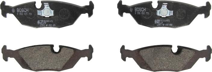 BOSCH 0 986 466 751 - Kit pastiglie freno, Freno a disco www.autoricambi360.it