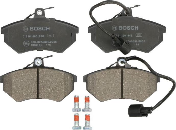 BOSCH 0 986 460 948 - Kit pastiglie freno, Freno a disco www.autoricambi360.it