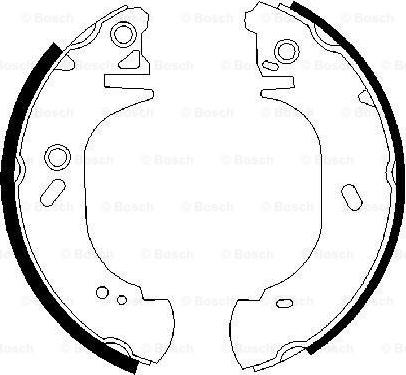 BOSCH 0 986 487 525 - Kit ganasce freno www.autoricambi360.it