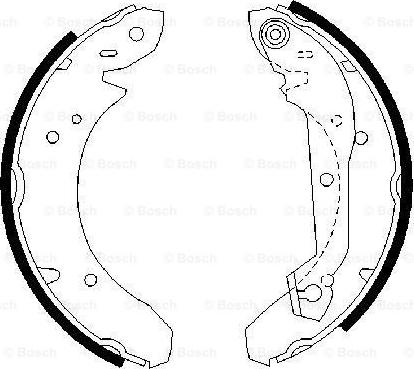 BOSCH 0 986 487 048 - Kit ganasce freno www.autoricambi360.it