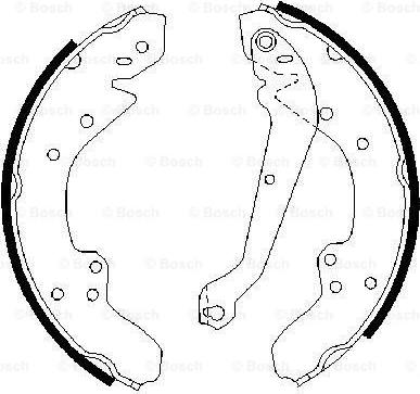 BOSCH 0 986 487 146 - Kit ganasce freno www.autoricambi360.it