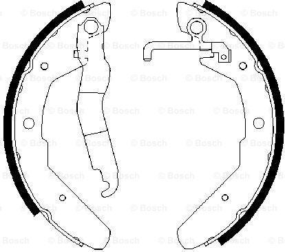 BOSCH 0 986 487 279 - Kit ganasce freno www.autoricambi360.it