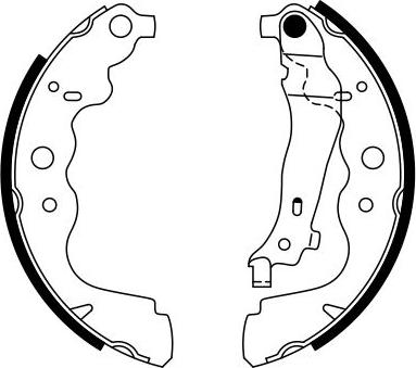 BOSCH 0 986 487 754 - Kit ganasce freno www.autoricambi360.it