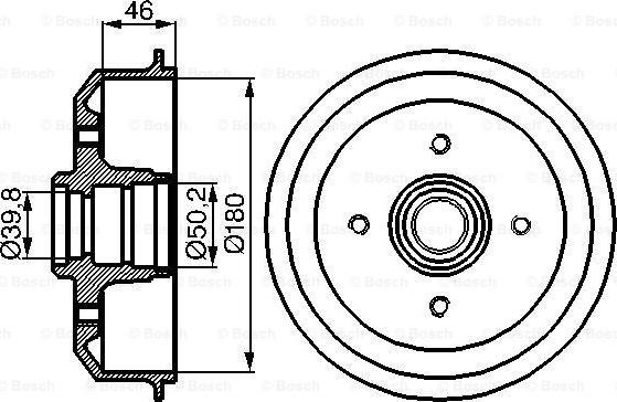 BOSCH 0 986 477 015 - Tamburo freno www.autoricambi360.it