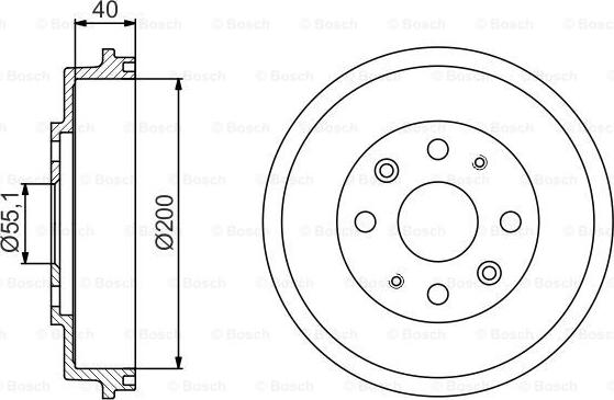 BOSCH 0 986 477 191 - Tamburo freno www.autoricambi360.it