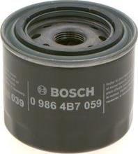 BOSCH 0 986 4B7 059 - Filtro olio www.autoricambi360.it