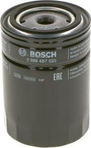 BOSCH 0 986 4B7 020 - Filtro olio www.autoricambi360.it