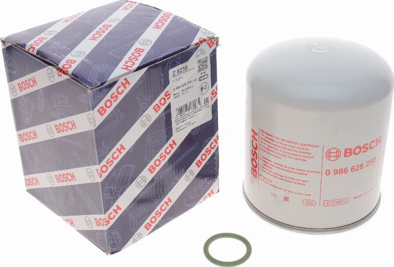 BOSCH 0 986 628 259 - Cartuccia essiccatore aria, Imp. aria compressa www.autoricambi360.it