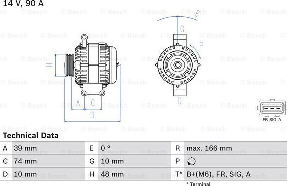 BOSCH 0 986 049 980 - Alternatore www.autoricambi360.it