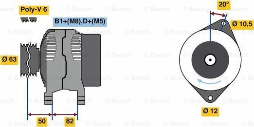 BOSCH 0 986 049 420 - Alternatore www.autoricambi360.it