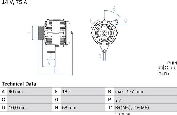 BOSCH 0 986 049 111 - Alternatore www.autoricambi360.it