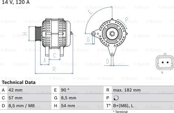 BOSCH 0 986 049 810 - Alternatore www.autoricambi360.it