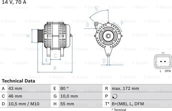 BOSCH 0 986 049 370 - Alternatore www.autoricambi360.it