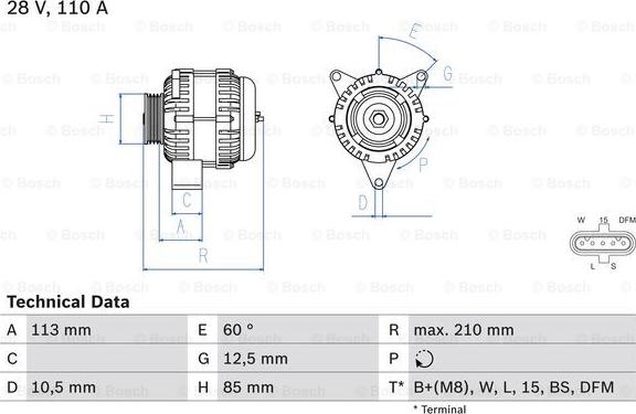 BOSCH 0 986 049 770 - Alternatore www.autoricambi360.it