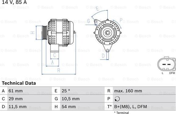 BOSCH 0 986 044 490 - Alternatore www.autoricambi360.it