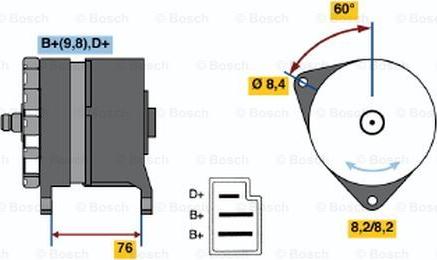 BOSCH 0 986 044 581 - Alternatore www.autoricambi360.it
