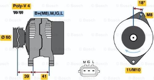 BOSCH 0 986 045 811 - Alternatore www.autoricambi360.it