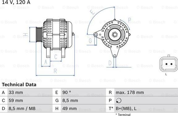 BOSCH 0 986 045 241 - Alternatore www.autoricambi360.it